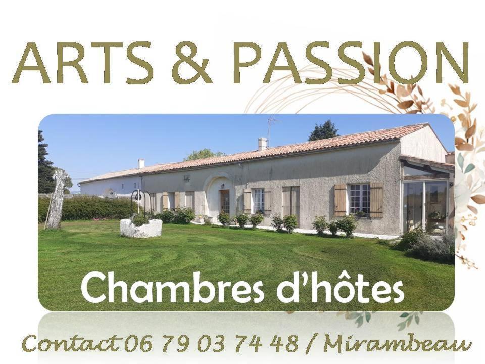 Bed and Breakfast Arts & Passion Mirambeau  Exterior foto